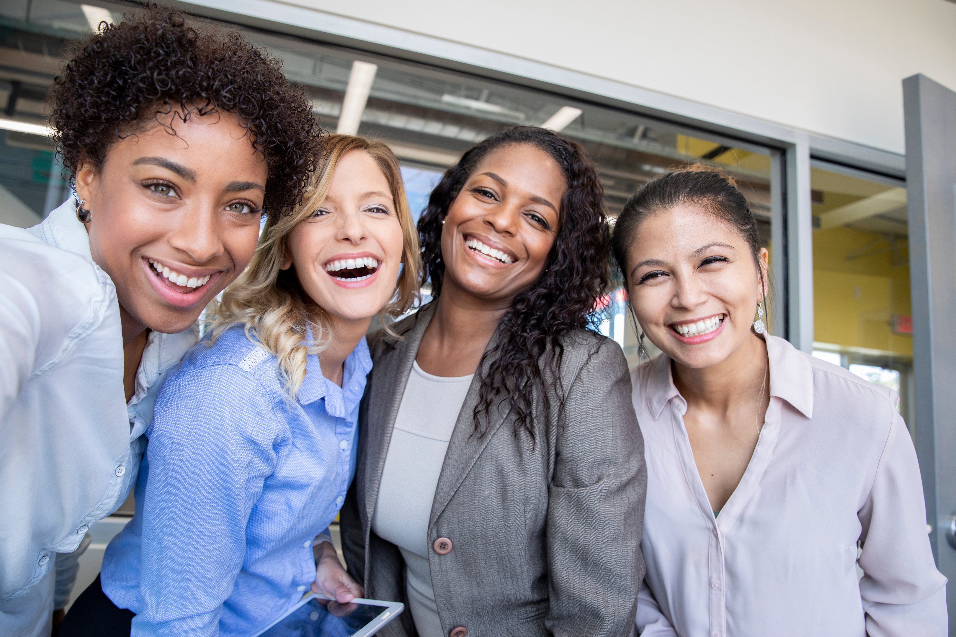 Group of diverse professional businesswomen